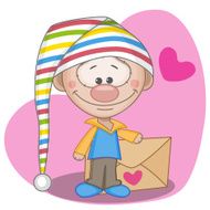 Gnome with envelope