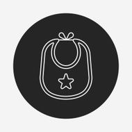 Baby bib line icon N15