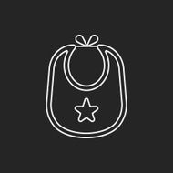 Baby bib line icon N16