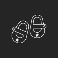 baby shoes line icon N7