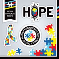 Vector Autism Awareness Design Elements Illustration