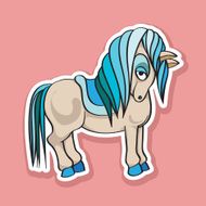 Pretty horse sticker