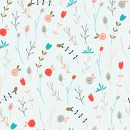 seamlessnewflowersblue
