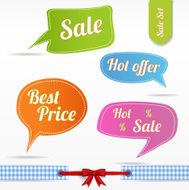 Speech bubbles set