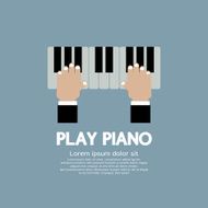 Hand Playing Piano