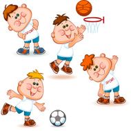 sports school boy set