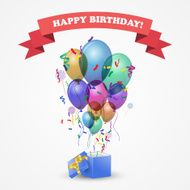 Template for Happy birthday card