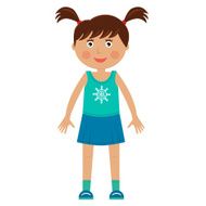 character girl in sport skirt