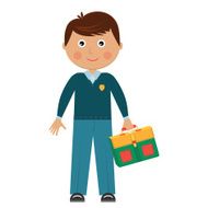 Boy in school uniform