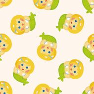 fairytale princess seamless pattern N3