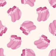 baby socks cartoon seamless pattern background N3