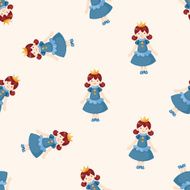 Royal theme princess cartoon seamless pattern background N18