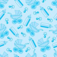 seamless pattern of children&#039;s clothes