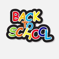 Back to School Label Concept Vector Illustration