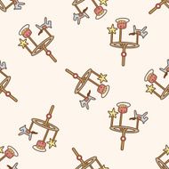 baby hanging cartoon seamless pattern background N7