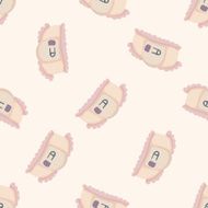 baby diaper them cartoon seamless pattern background N4