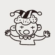doodle clown N27