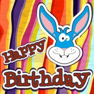 Happy birthday card design Vector illustration N4
