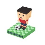 soccer boy block isometric cartoon character N33