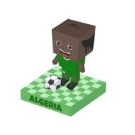 soccer boy block isometric cartoon character N35