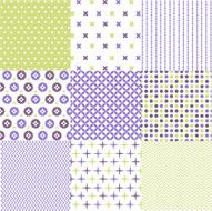 Set of seamless geometric patterns N11