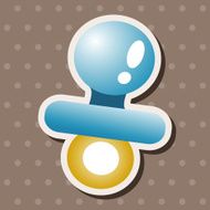 Baby pacifiers theme elements N54
