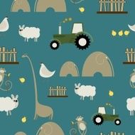 vector seamless kid room wallpaper