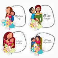 Stylish frames for Happy Mother&#039;s Day celebration