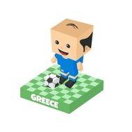 soccer boy block isometric cartoon character N52