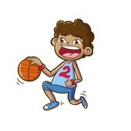 boy playing basket