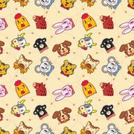 seamless animal pattern