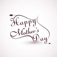 Mother&#039;s day typography beautiful text design vector