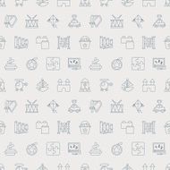 toy line icon pattern set N8