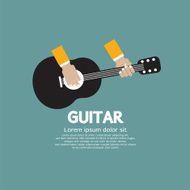 Guitar Playing Vector Illustration