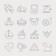 toy line icon set N6