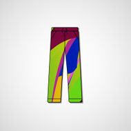 Abstract illustration on pants N27