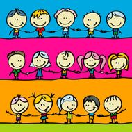 Children friends for peace