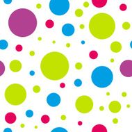 kids seamless colorful circle pattern