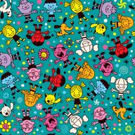 Happy kids pattern