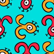 Seamless pattern UFO-8