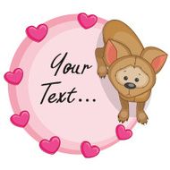 Dog with hearts N5