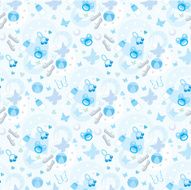 Seamless boys of a thing pattern