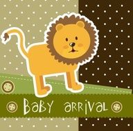 Baby arrival card design