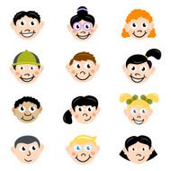 Children Face (vector)