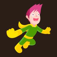 save something super hero character illustration