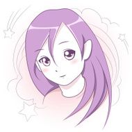 Cartoon little girl N2