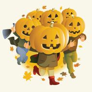 Halloween and children&#039;s pranks