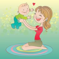 Young Mom &amp; Baby