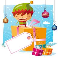 Christmas - Elf and his gifts