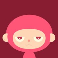child in pink costume feeling annoyed
